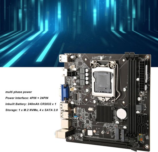 LGA 1150 Motherboard, H81 ATX Dual Channel DDR3 HDMI VGA Gaming Motherboards para PC de