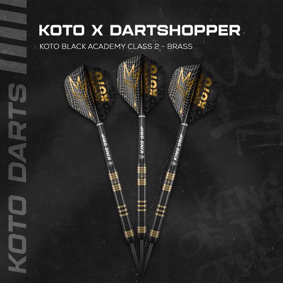 KOTO Academy Class 2 Brass - Dartpijlen 13 Gram van KOTO — afbeelding 4