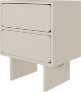 Selsey WUWU - Nachtkastje met 2 lades, greige, 50 cm