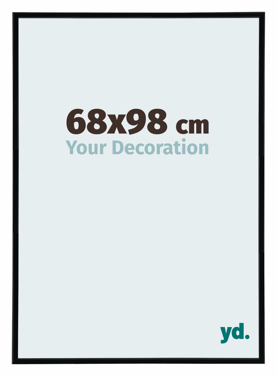 yd. Your Decoration - Fotolijst 68x98 cm - Kunststof - Zwart Hoogglans - Annecy