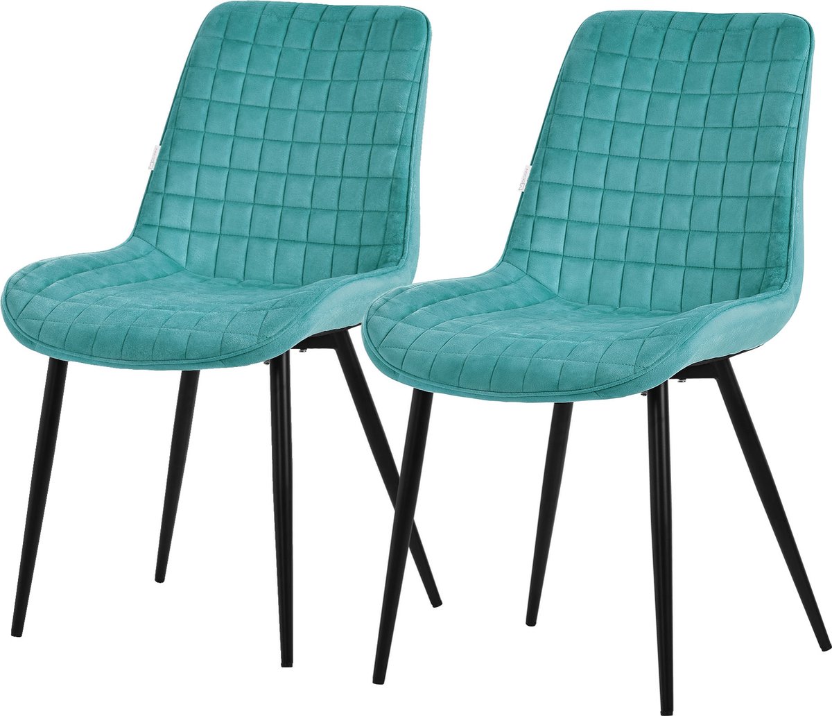 ml-design eetkamerstoelen set van 2 petrol fluwelen zitting met zwarte metalen poten keukenstoelen met rugleuning woonkamerstoelen gestoffeerde stoelen voor eetkamer keuken kantoor armstoelen