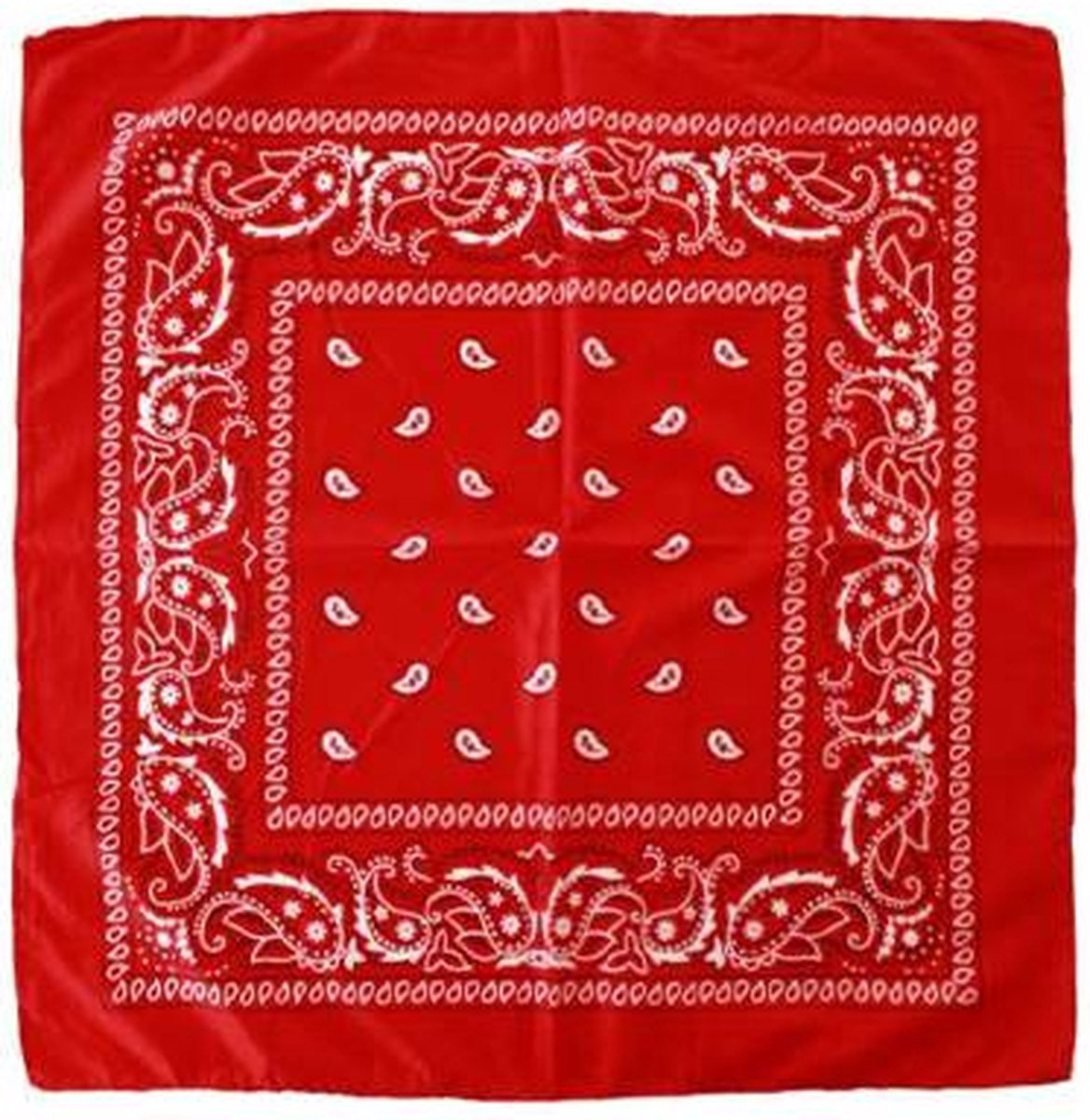 Goedkoopste Jumada's Boerenzakdoek - Cowboy Zakdoek - Bandana - Dames - Heren - Rood