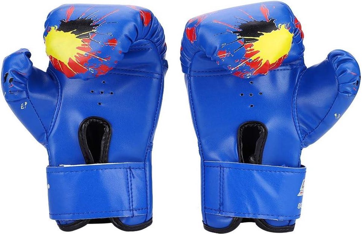 Gants De Boxe Intersport Kit Sac De Frappe, Gants De Boxe Enfant - Rouges DOMYOS Gants Pour Sac De Frappe
