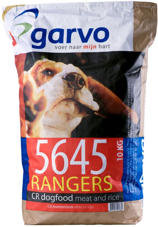 Garvo Rangers Hondenbrok Vlees en Rijst 10 kg