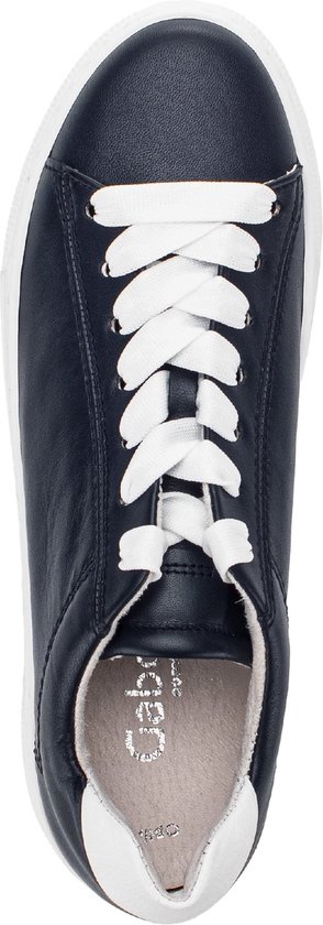 Sneaker Donna Gabor 66.458.50 In Pelle Bianca, Suola Antiscivolo, Soletta Estraibile, Taglia 38 EU