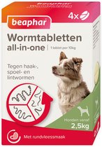 Beaphar All In One Ontwormingsmiddel - Hond 2.5-40 kg - 4 Tabletten