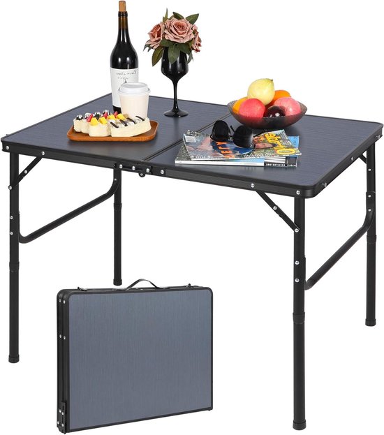 Campingtafel SucceBuy Opvouwbaar en Oprolbaar 120x55 cm, Draagbaar