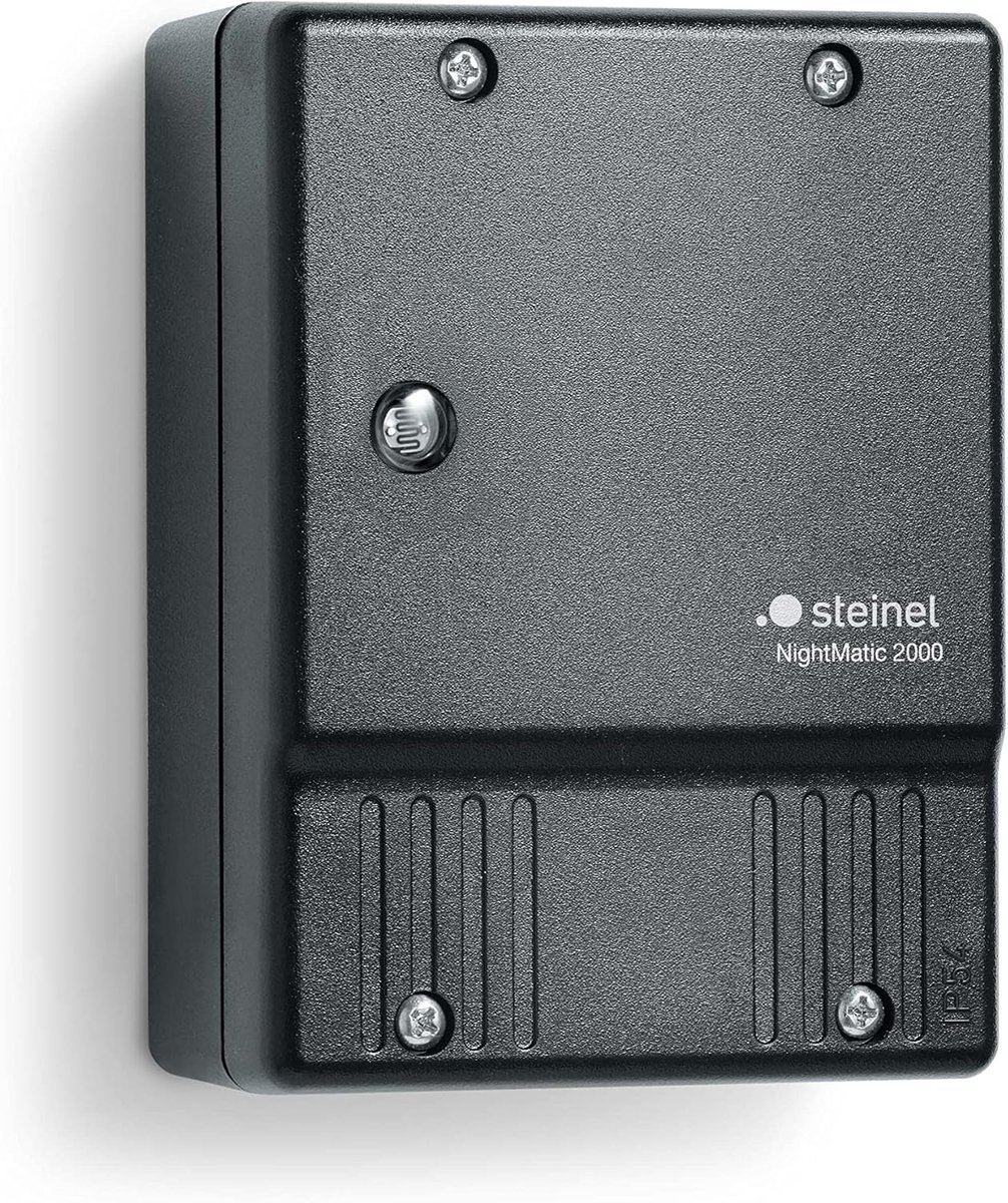 Schemerschakelaar met Lichtsensor voor Automatische Buitenverlichting - IP54, Zwart