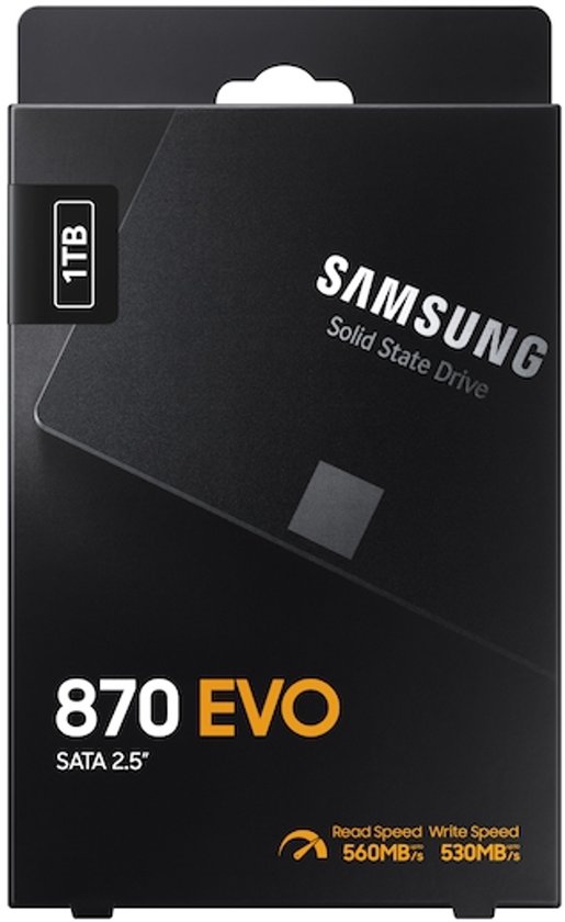 Samsung 870 EVO SSD - 2.5 inch - 1TB opslag - Mac-compatibel | bol