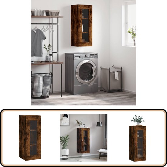 Looox Wooden Collection Duo Base Shelf 120 Cm.handdoekhouders Mat Zwart Eiken Mat Zwart