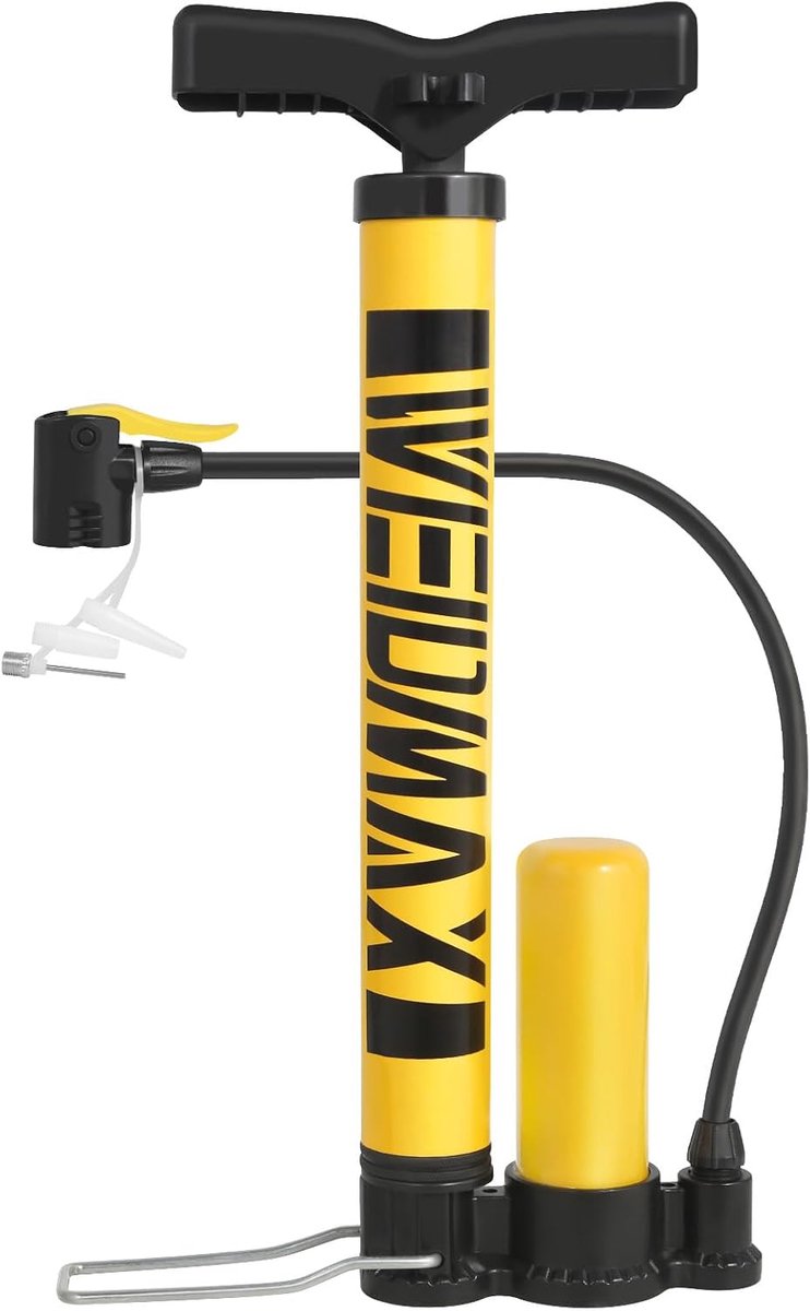 Draagbare Mini Fietspomp met Hoge Druk - Lichtgewicht Kogelpomp voor Presta & Schrader Ventielen - veelzijdige Luchtpomp voor Fiets, Sportballen en Opblaasbare Voorwerpen