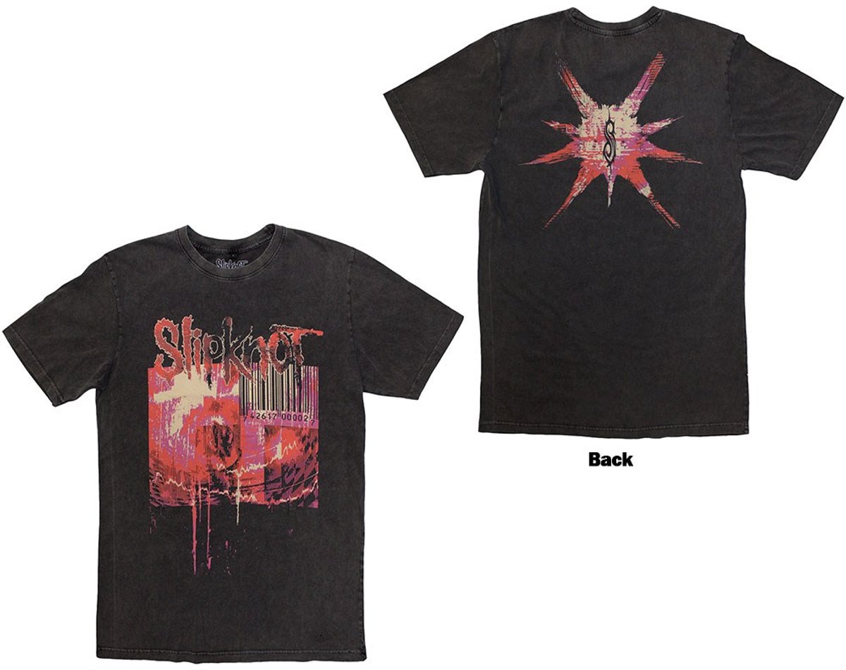 Slipknot - Album Splatter Heren Tshirt - 2XL - Grijs