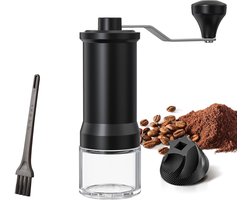 Handmatige Koffiemolen met Keramische Kegelmolen - 30-traps Instelbaar voor Espresso, Aeropress, French Press en Moka