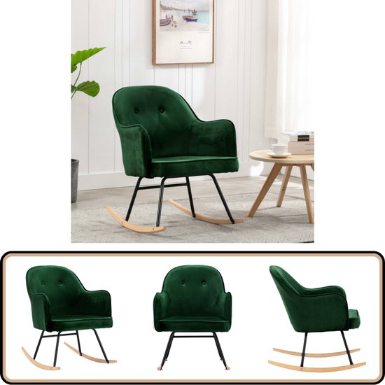Eetkamerstoelen 2 st fluweel donkergroen Eetkamerstoelen 2 st fluweel donkergroen