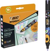 BIC Intensity Paint Markers - Verfstiften - Stiften voor Volwassenen - Diverse Kleuren - Watervaste Marker met Medium Pun - 1 Stuk