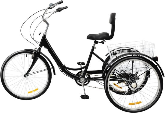 Groothandel Goedkope Volwassen Grote Wiel 24 Inch 7 Speed Driewieler Fiets 3 Wie
