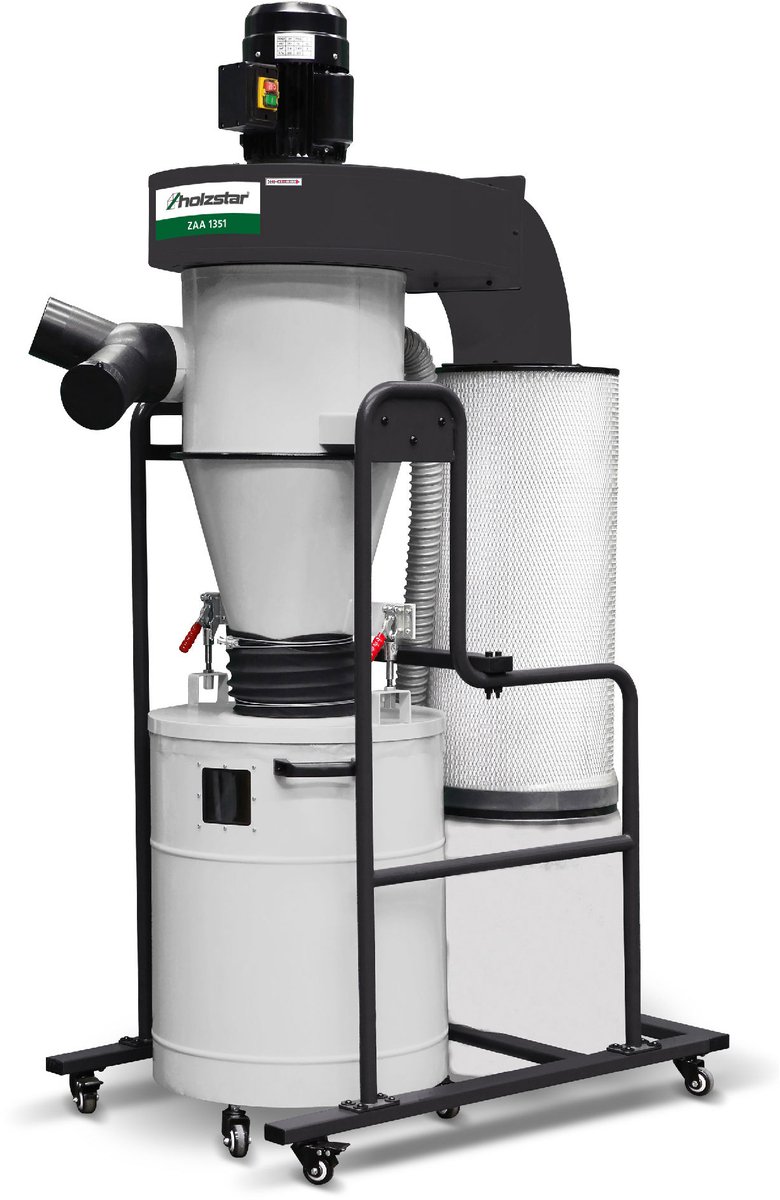 Cycloon stofafzuiginstallatie 1325m³/h 2,2 kW 400V Holzstar ZAA1353 400V