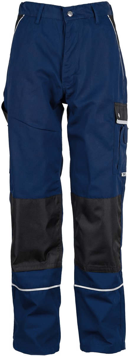 TMG STYLE WORK Werkbroek HEREN Veiligheidsbroek Marineblauw – Normale Beenlengte (78 cm) – Met Kniezak - Cordura Versterkt - Ademend
