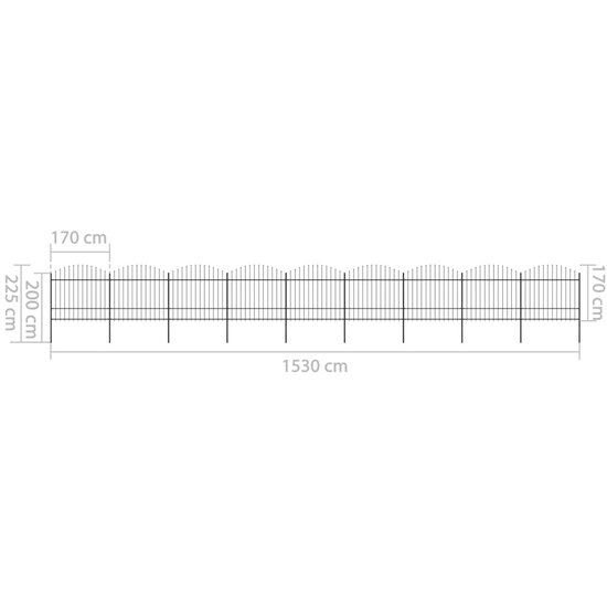 Stalen hek frame 100 x 80 cm incl. 2 hangogen - Nijdam Klus en Tuin