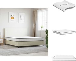 vidaXL Binnenveringmatras - Binnenveringmatrassen - Tweepersoonsmatras - Tweepersoons Matras - Binnenveringmatras middelhard 200x200 cm King Size