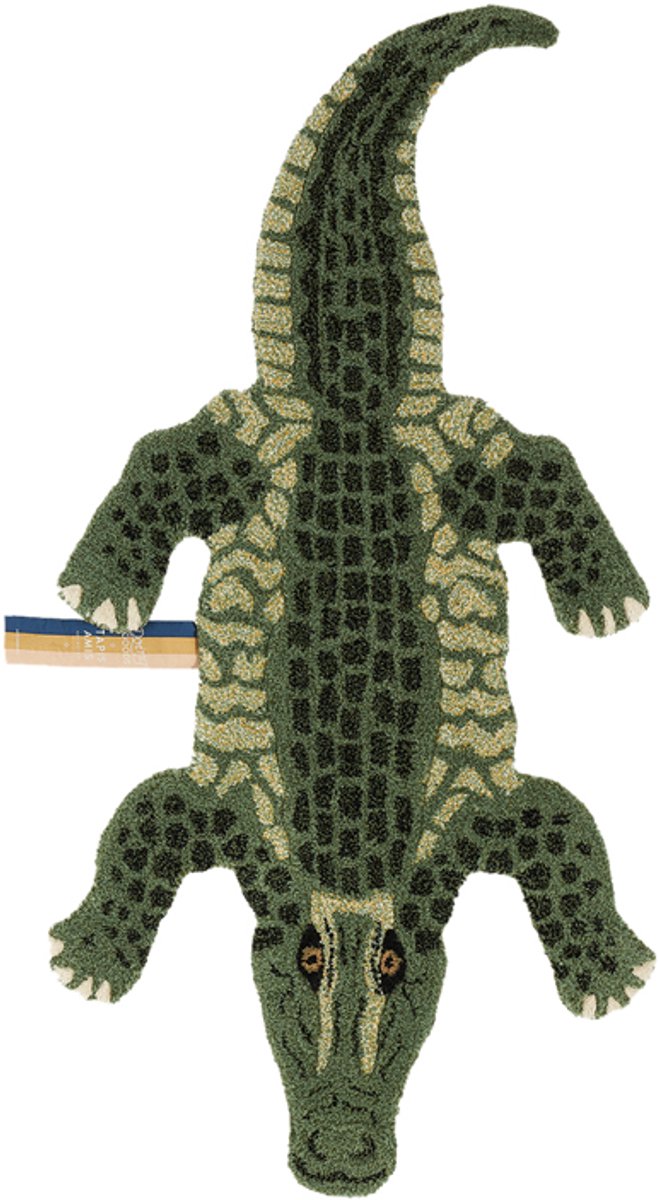 Doing Goods Coolio Crocodile Rug Small - Green