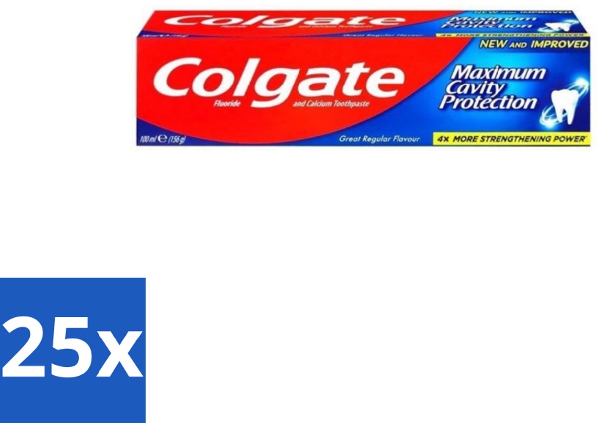 Colgate Tandpasta Maximum Cavity Protection 100 ml - Bulkverpakking - 25 stuks