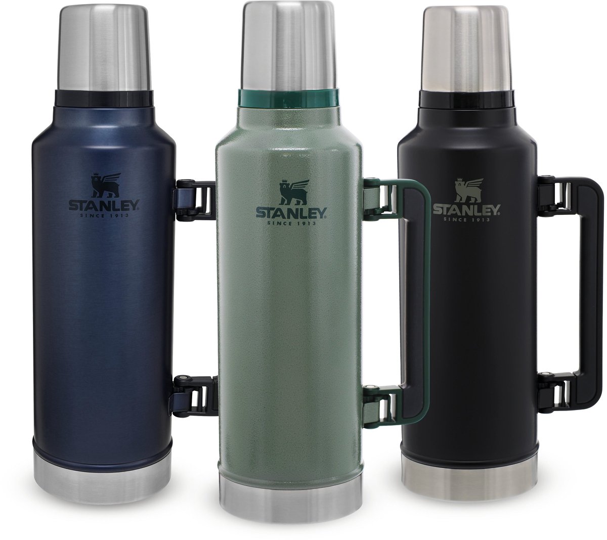Stanley Classic Legendary Thermosfles 1.9L - Houdt 45 Uur Warm, 2 Dagen Koud - Vaatwasserbestendig - Roestvrijstalen Thermoskan - Lekvrij - Hammertone Green – foto 2
