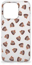 TPU bumper voor iPhone 16 Pro Max Poep Emojis