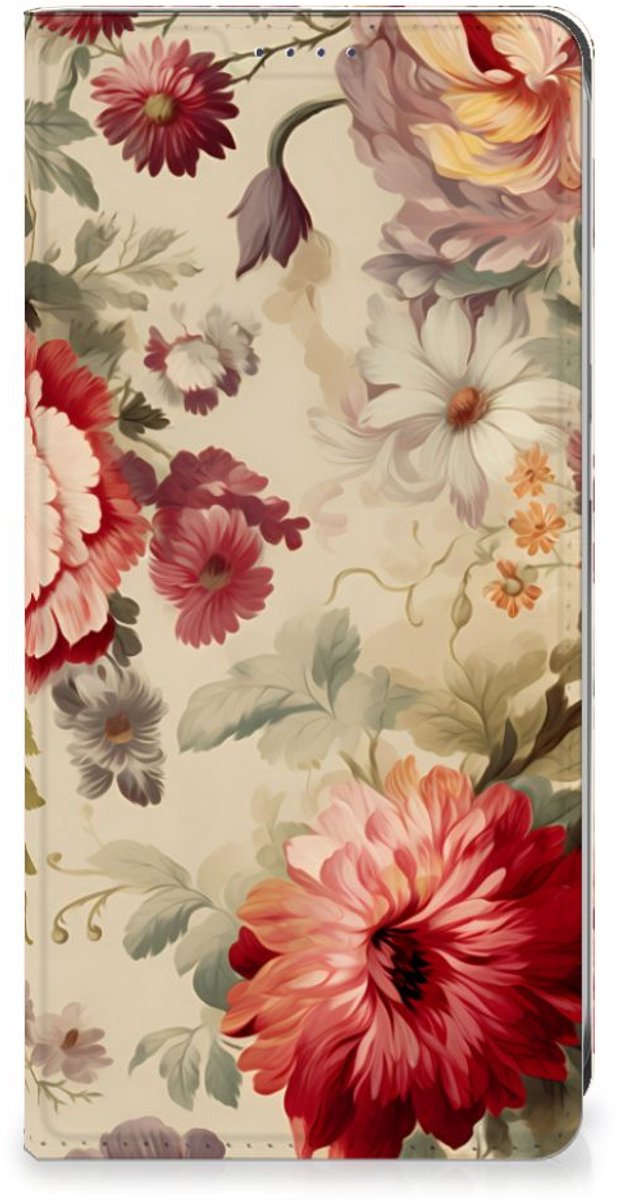 Smart Cover voor Samsung Galaxy S24FE Bloemen