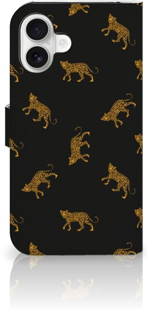 Telefoonhoesje met Pasjes voor iPhone 16 Plus Leopards