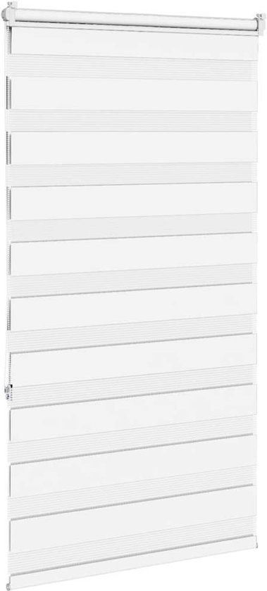 vidaXL - Zebra - 70x150 - cm - largeur du tissu - 65,9 - cm - polyester - blanc