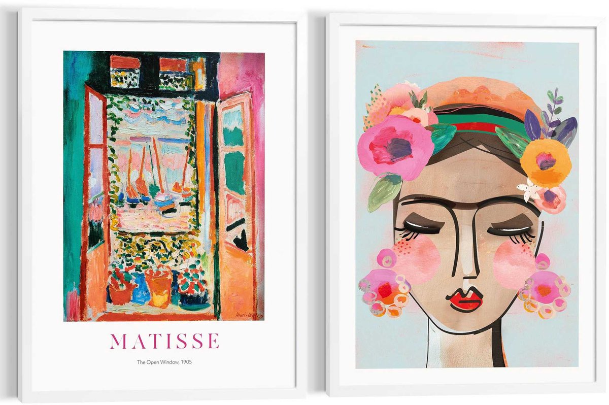 Schilderijen set Portret Matisse - 70 x 50 - Hout - REINDERS
