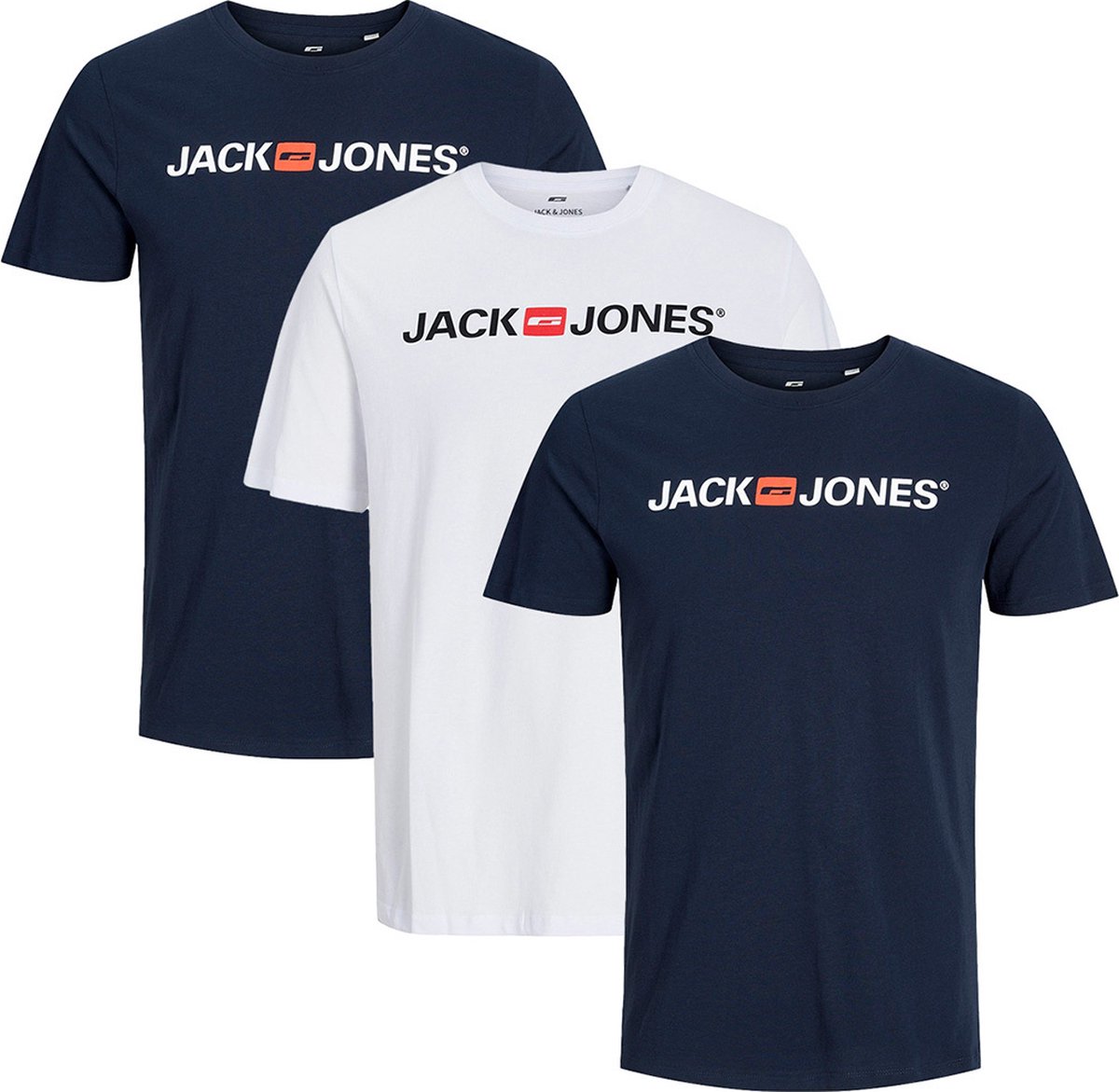 Jack & Jones Heren t-shirt 3 pack Basic