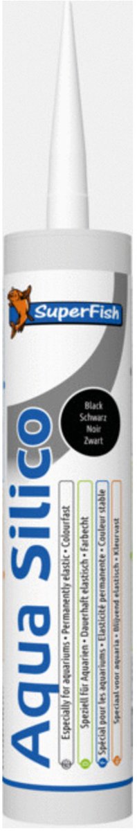 Superfish Aqua Silico - Aquarium Toebehoren - 300 ml Zwart