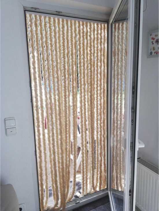 ApexArte® Vliegengordijn Kattenstaart - Deurgordijn - Hordeur - Beige — afbeelding 5