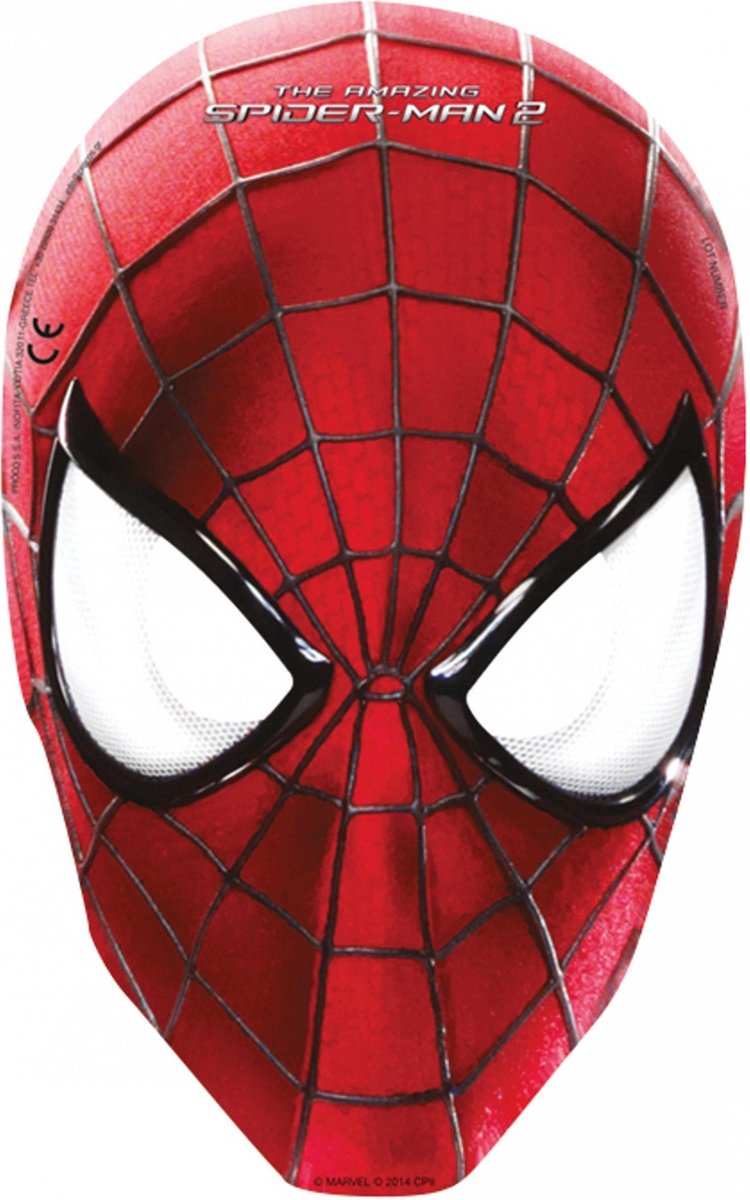 GIOCOPLAST NATALE S.P.A - 6 The Amazing Spider-Man maskers - Maskers > Half  maskers | bol.com