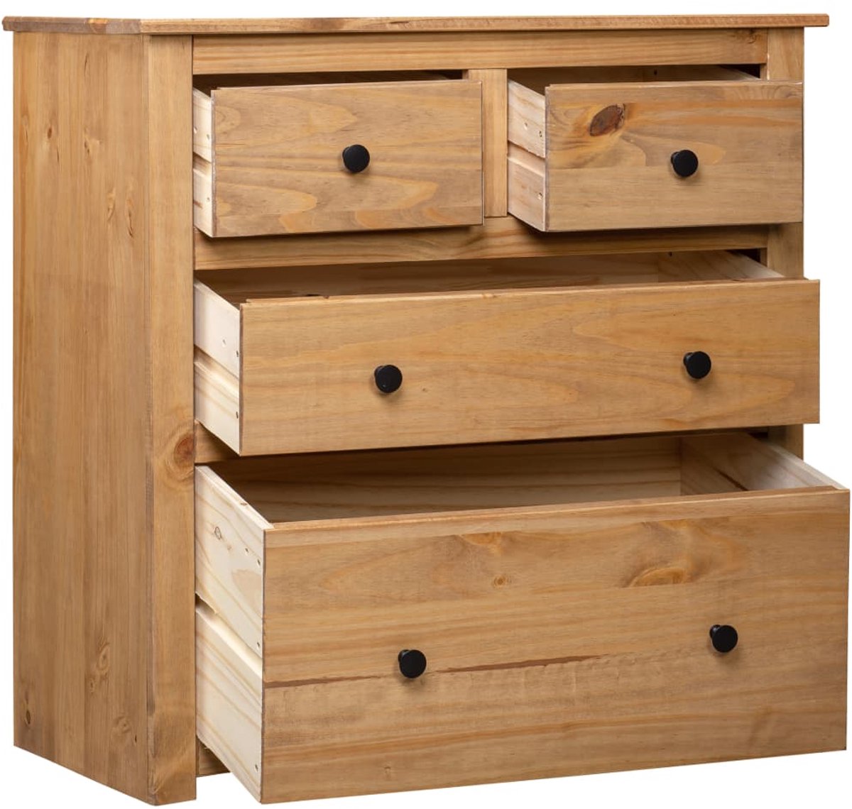vidaXL Dressoir Panama Range 80x40x83 cm grenenhout