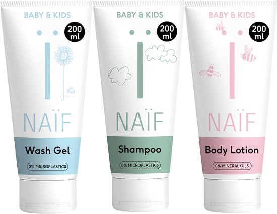 Naïf – Douche Voordeelset – 3x200ml