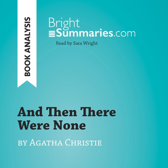 And Then There Were None by Agatha Christie (Book Analysis) - cover