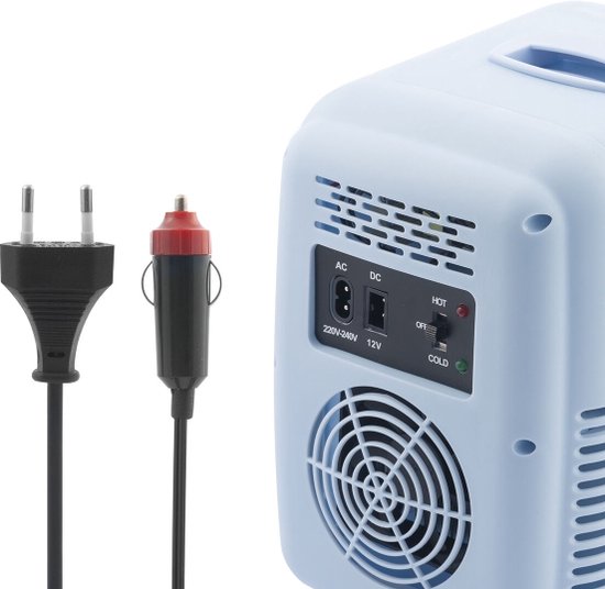 Skincare Fridge - Mini Fridge - Minibar - Make up Koelkast - Mini Koelkast - Koel- en Warmtefunctie - Draaggreep - 4 L - met Auto adapter van Merkloos — afbeelding 2