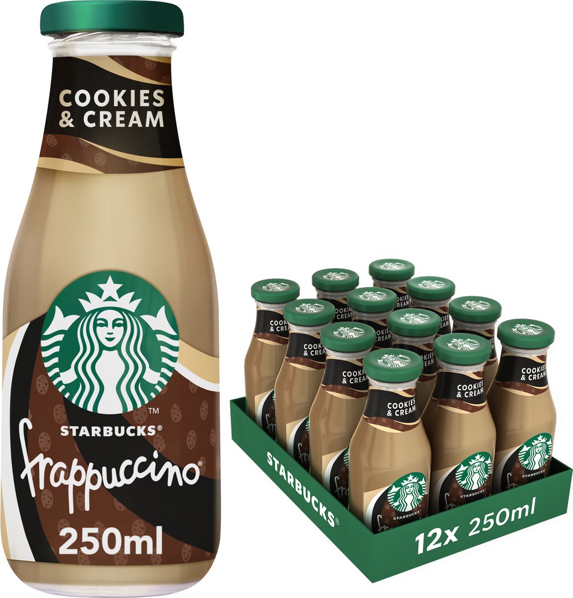 Starbucks Cookies & Cream frappuccino ijskoffie - 12 x 250ml