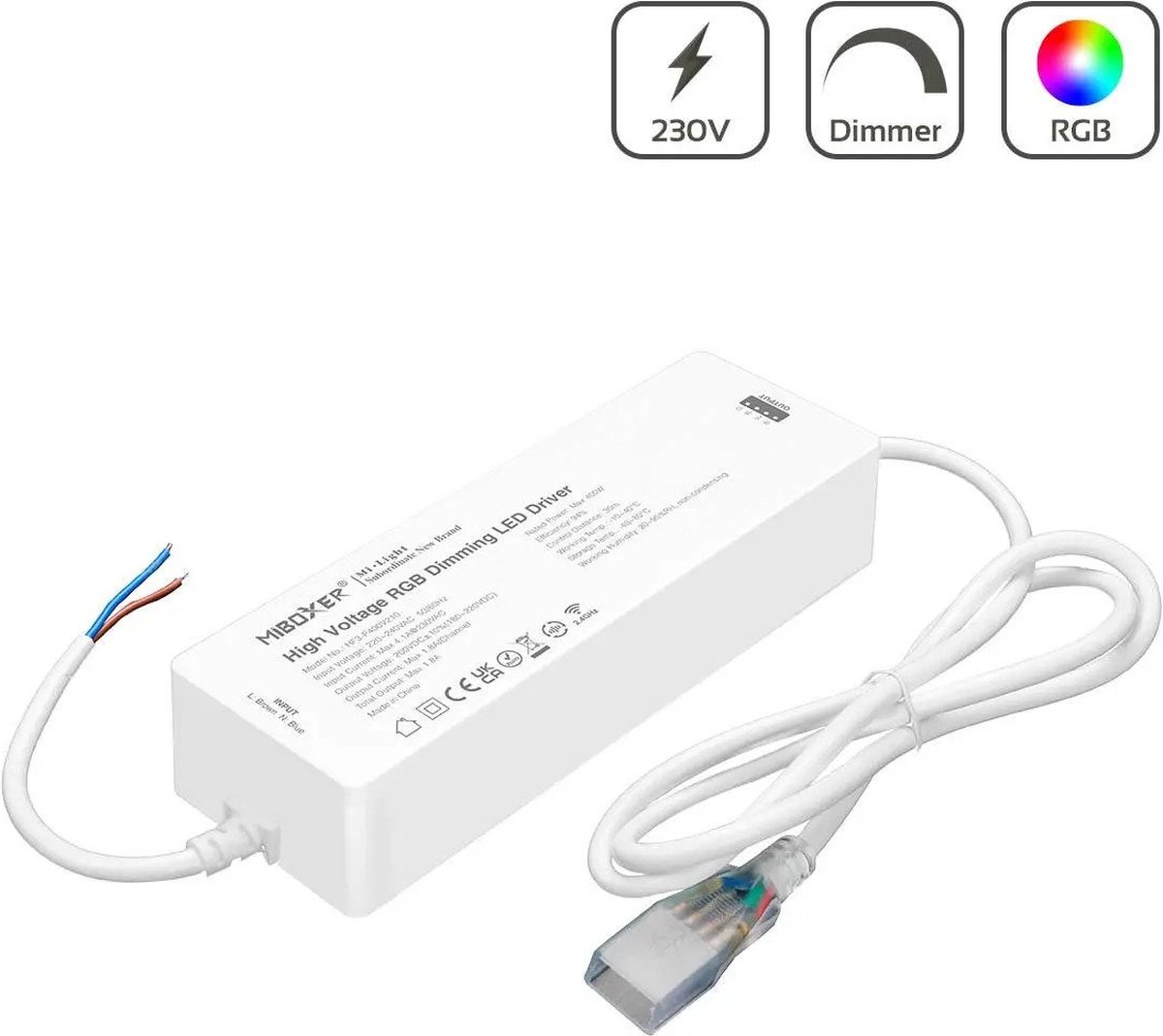 Mi-Light (Miboxer) - Controller voor 220V RGB LED Strips