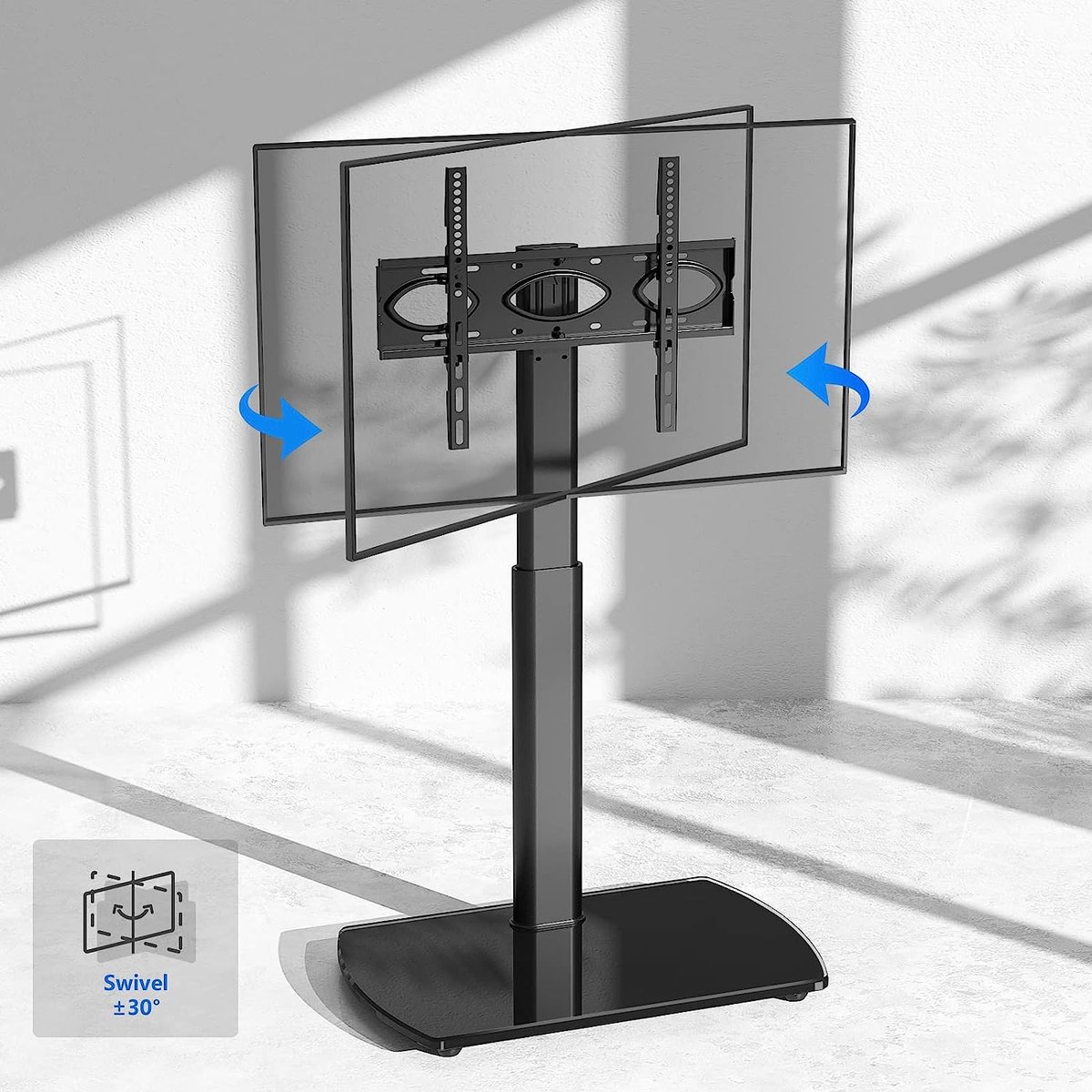 Tv standaard - Schermformaat: 43 t/m 65 inch, Muurafstand: n.v.t, Draaibaar/Kantelbaar: n.v.t., Max. gewicht: 35 kg, VESA: Klik voor meer info