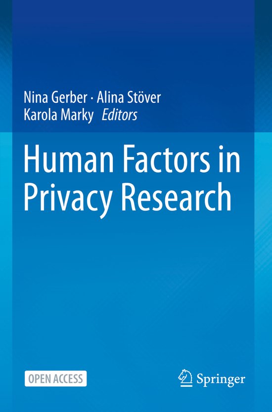 Human Factors in Privacy Research - cover