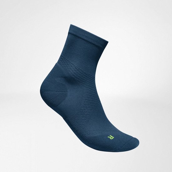 BAUERFEIND Run Ultralight Mid Cut Calzini Running Donna - Giallo Limone, Taglia 44, 1 Paio