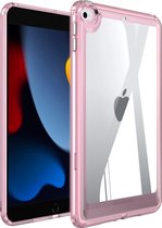 Mobigear Tablethoes geschikt voor Apple iPad Mini 5 (2019) Hardcase Backcover | Mobigear Crystal | iPad Mini 5 (2019) Case | Back Cover - Transparant / Roze