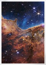 Cosmic Cliffs Of Carina Nebula One | Space, Astronomie & Ruimtevaart Poster | B2: 50x70 cm