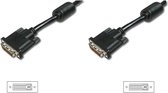 Digitus DK-320101-020-S Câble DVI 2 m DVI-D Noir