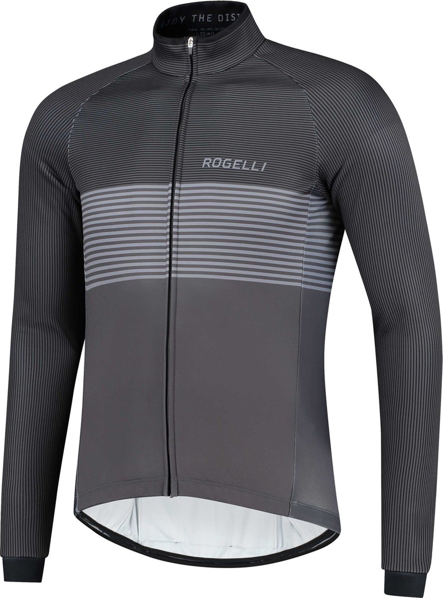 Rogelli Boost Fietsjack Winter - Fietskleding voor Heren - Zwart, Grijs - Maat XXL