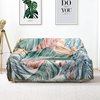 Boho-stijl deken, Boho-banksprei, sprei, 180 x 230 cm, 100% handgeweven katoen, dubbelzijdig gebreide kwastdeken, bankdeken, vintage Indiase decoratie voor kamer, bank, bed,